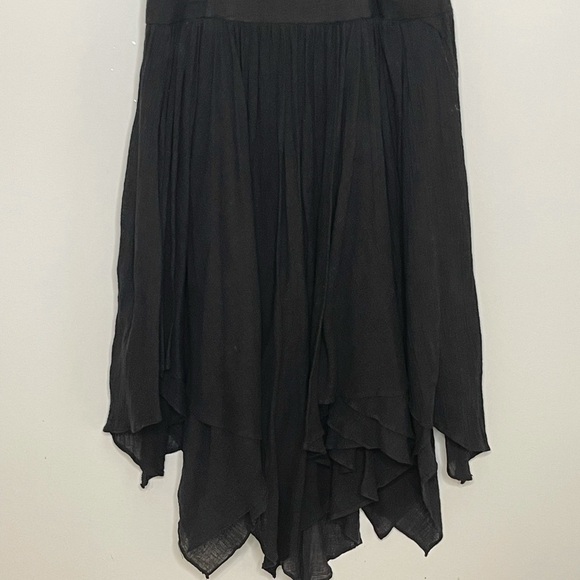 Vintage Roberta California Gauze Halter Dropped Waist Handkerchief Dress 9/10 - Picture 3 of 7